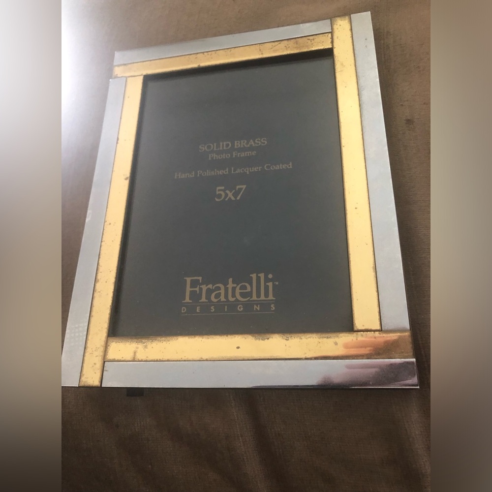 Solid Brass Photo Frame in Gold and Silver- $30 or $25 w/offer